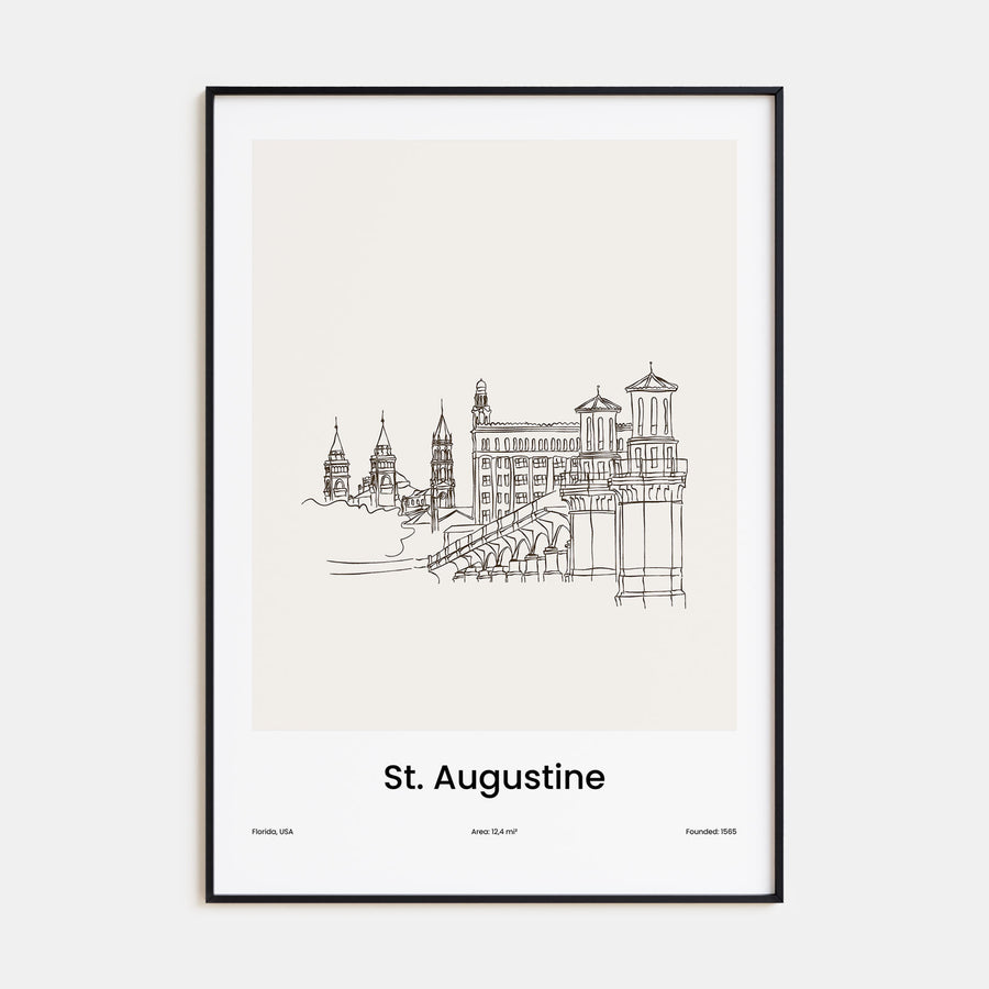 St. Augustine Drawn Poster