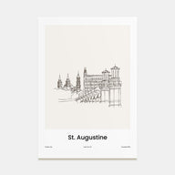 St. Augustine Drawn Poster