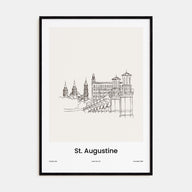 St. Augustine Drawn Poster