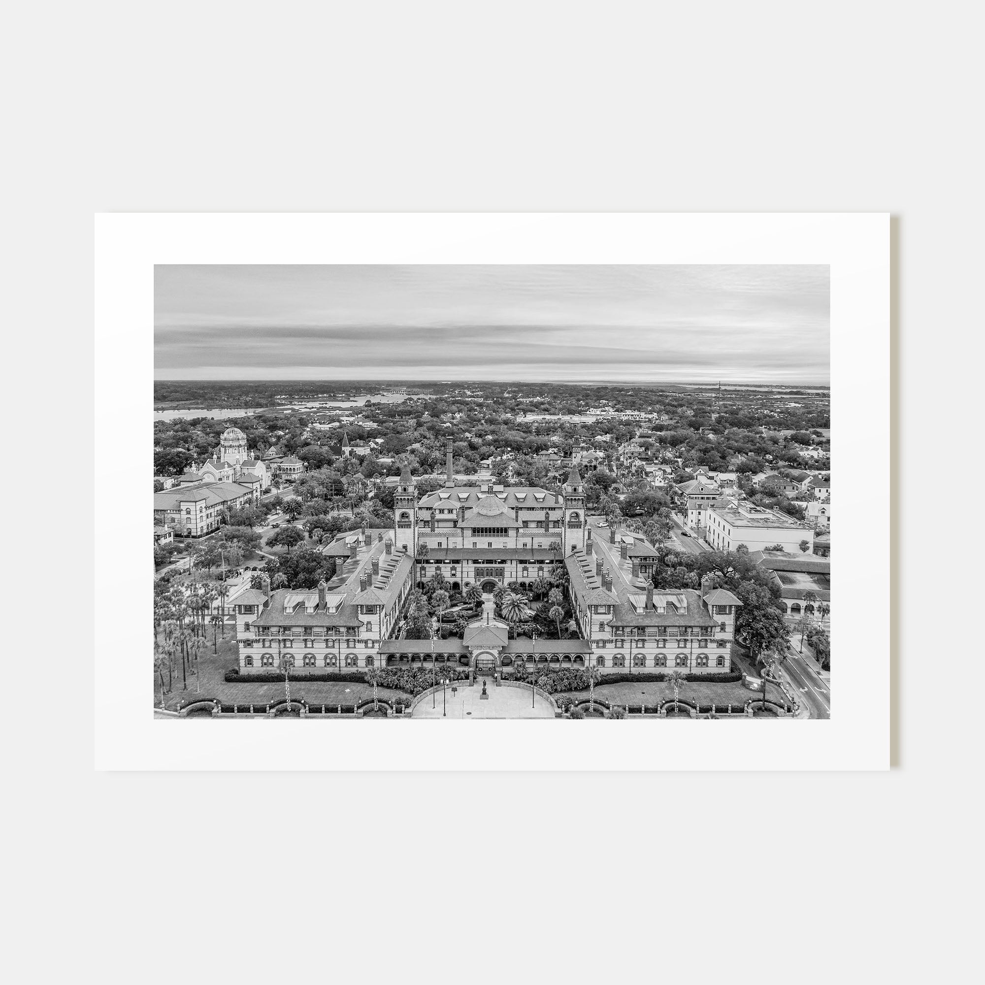 St. Augustine Landscape B&W Poster