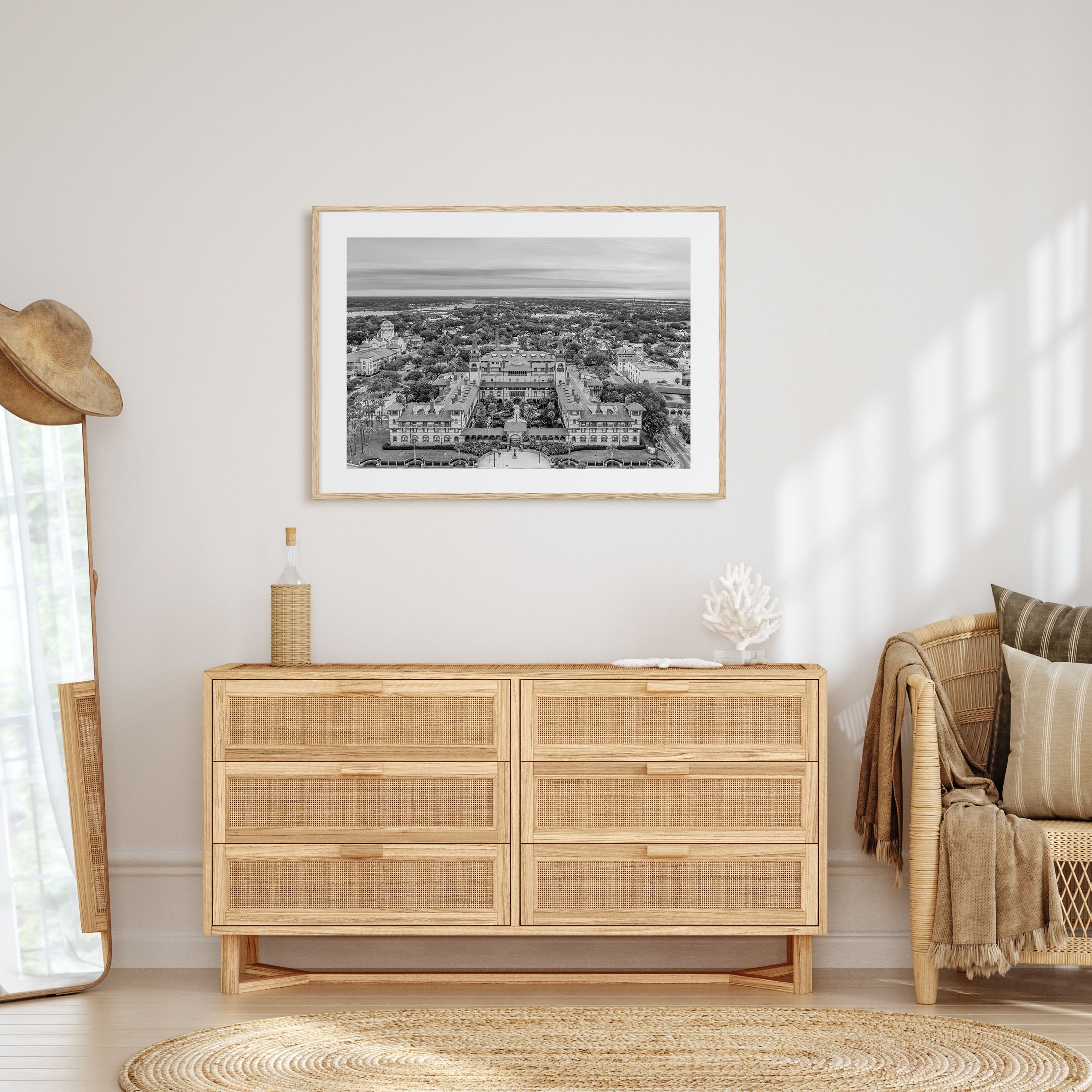 St. Augustine Landscape B&W Poster