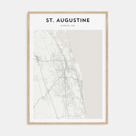 St. Augustine Map Portrait Poster