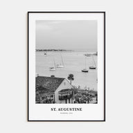 St. Augustine Portrait B&W No 1 Poster