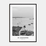 St. Augustine Portrait B&W No 1 Poster