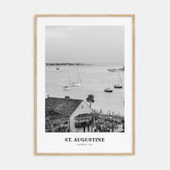 St. Augustine Portrait B&W No 1 Poster