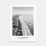 St. Augustine Portrait B&W No 2 Poster
