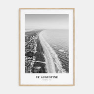 St. Augustine Portrait B&W No 2 Poster