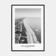 St. Augustine Portrait B&W No 2 Poster