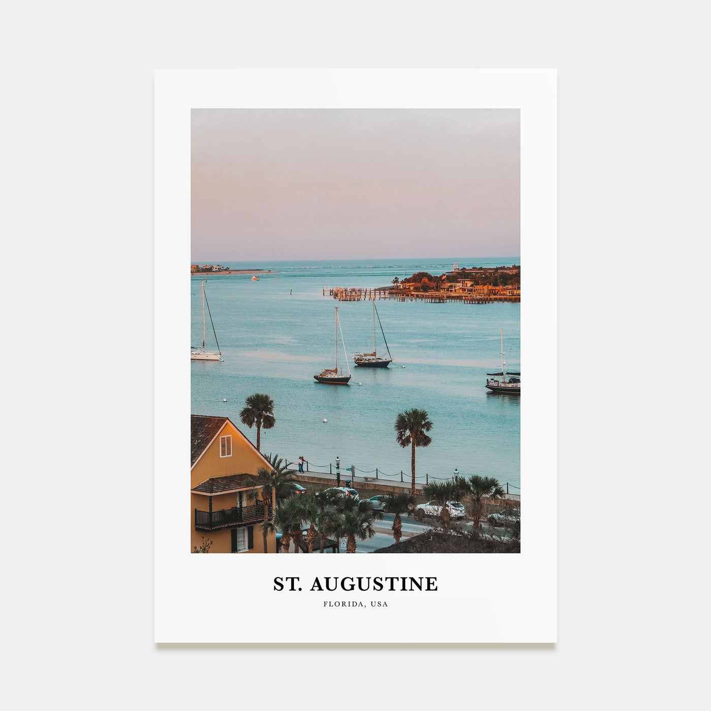 St. Augustine Portrait Color Poster