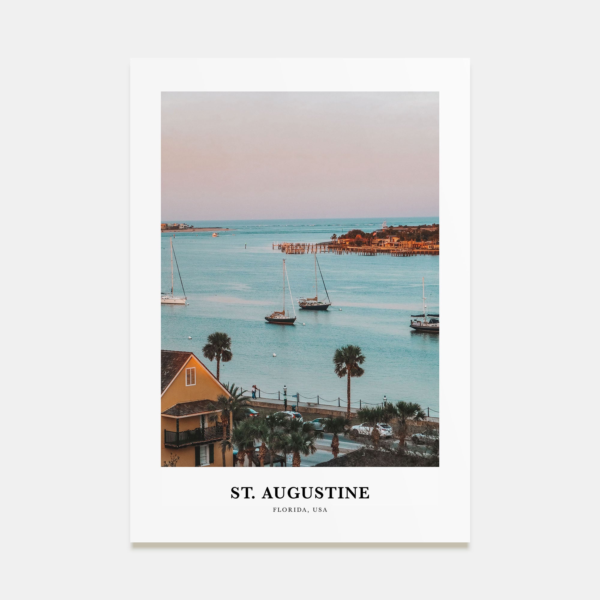 St. Augustine Portrait Color Poster