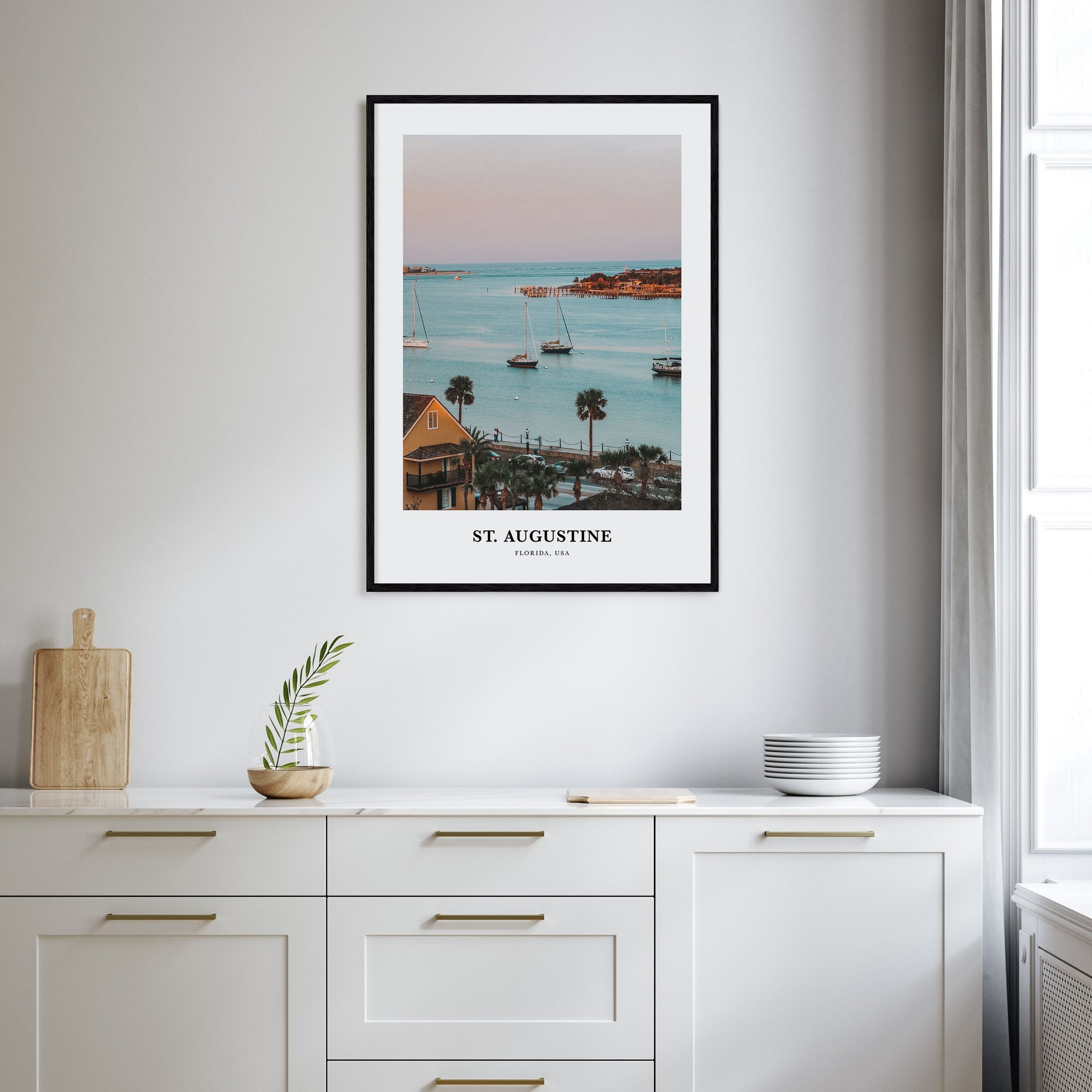 St. Augustine Portrait Color Poster