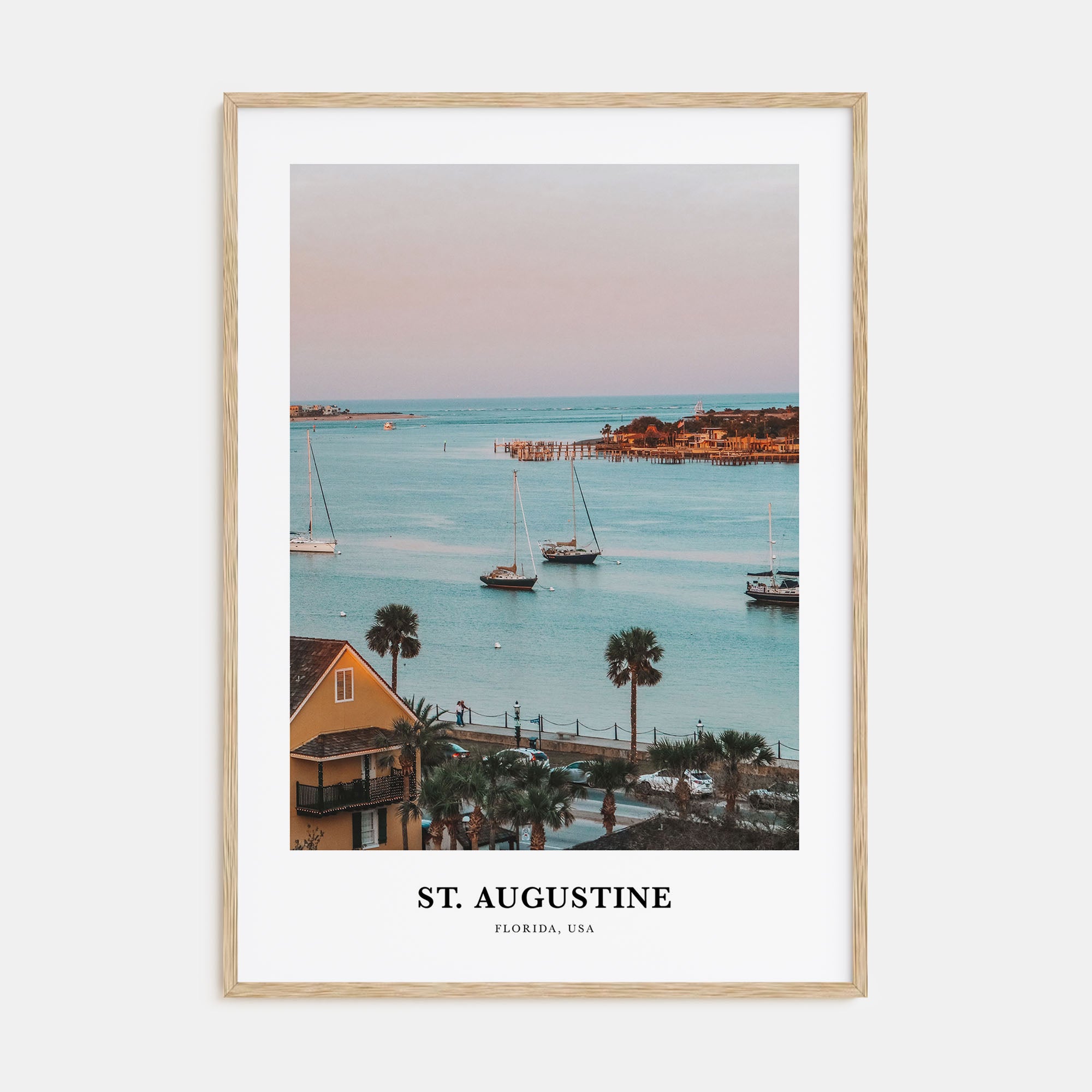 St. Augustine Portrait Color Poster