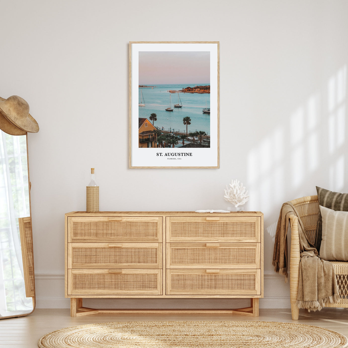 St. Augustine Portrait Color Poster