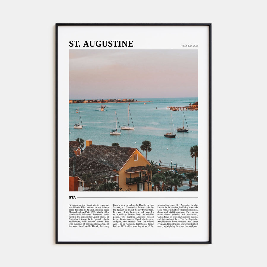 St. Augustine Travel Color Poster