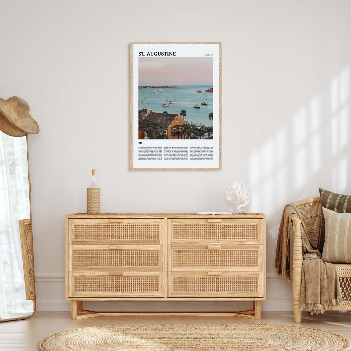 St. Augustine Travel Color Poster