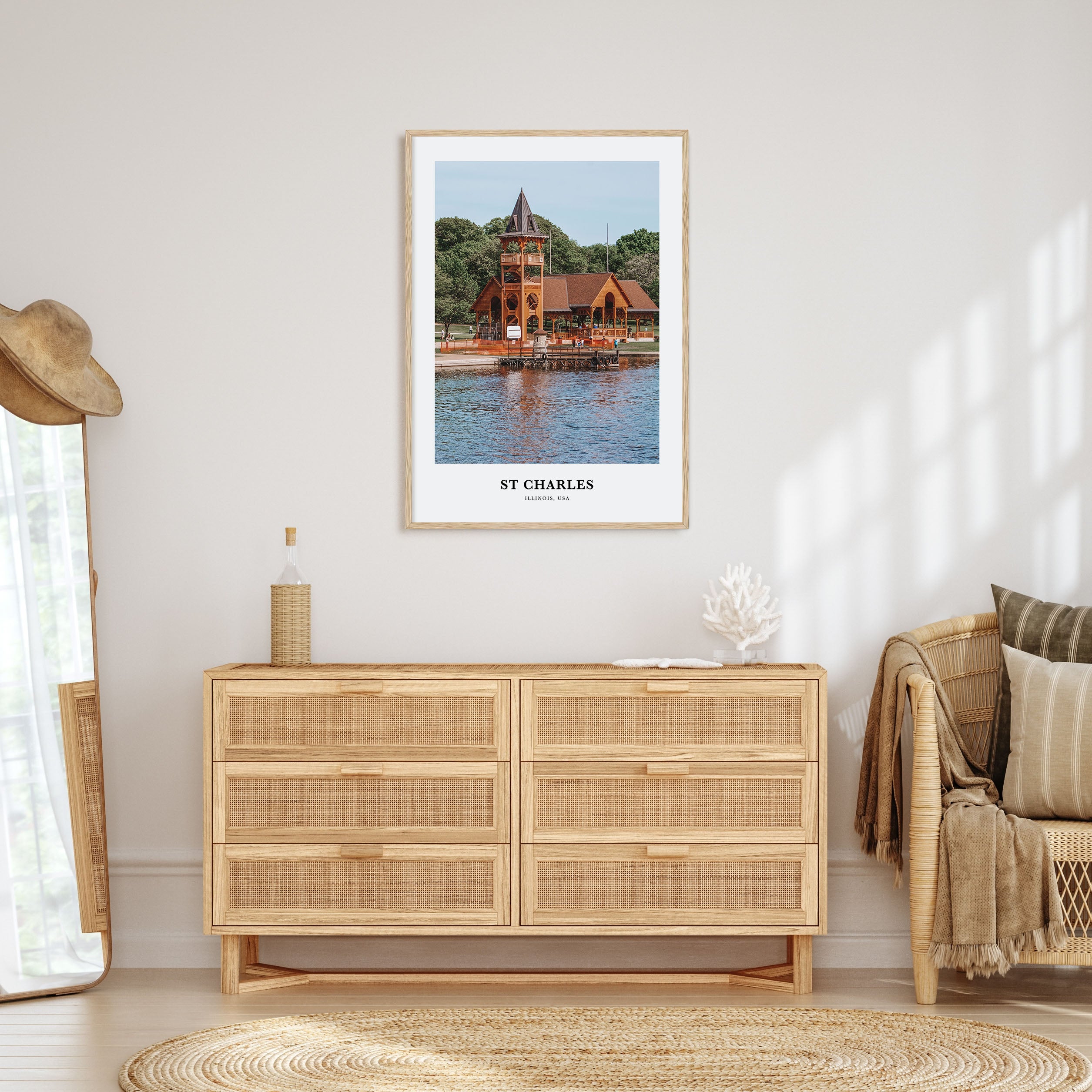 St. Charles, Illinois Portrait Color Poster