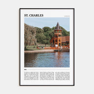 St. Charles, Illinois Travel Color Poster