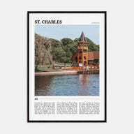 St. Charles, Illinois Travel Color Poster
