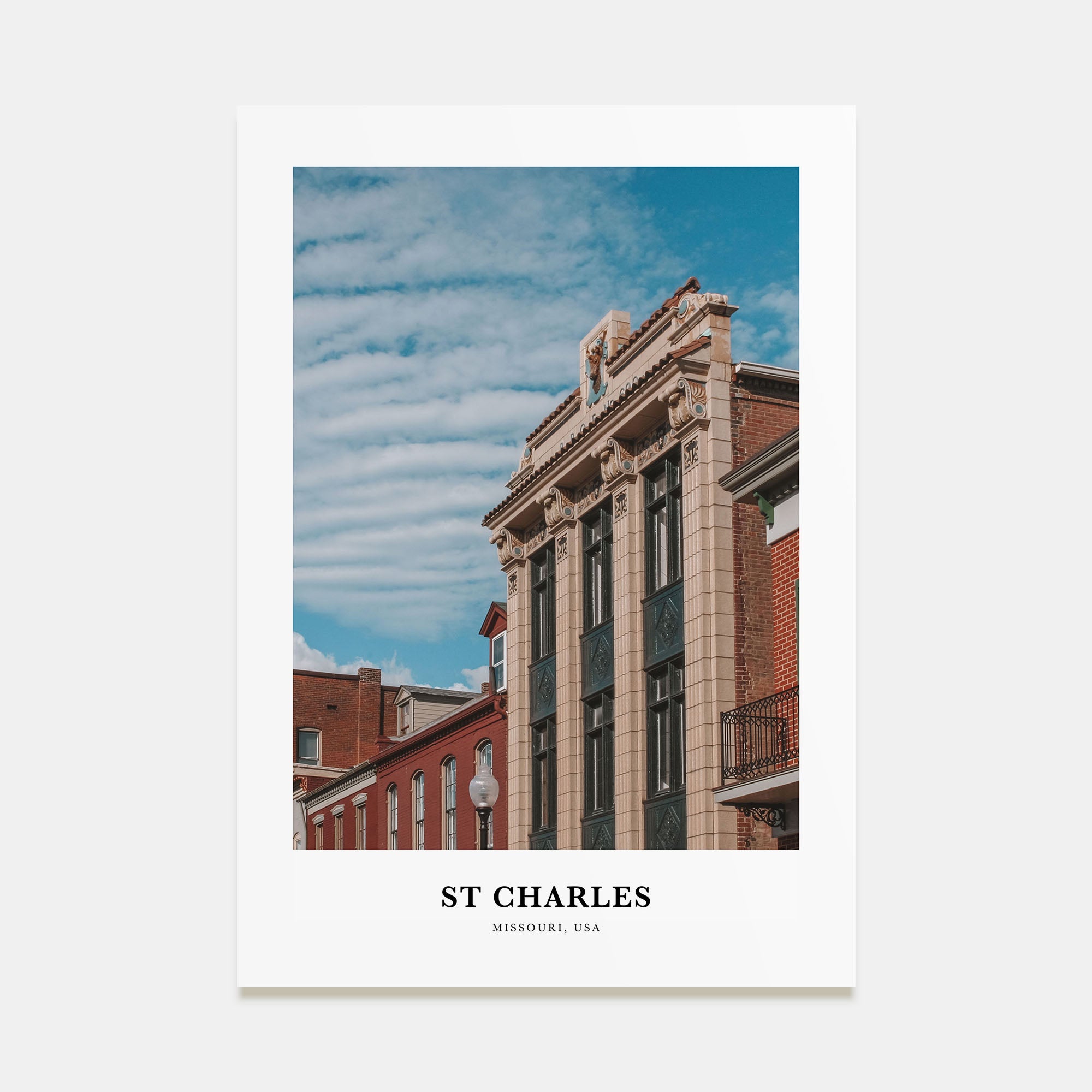 St. Charles, Missouri Portrait Color Poster