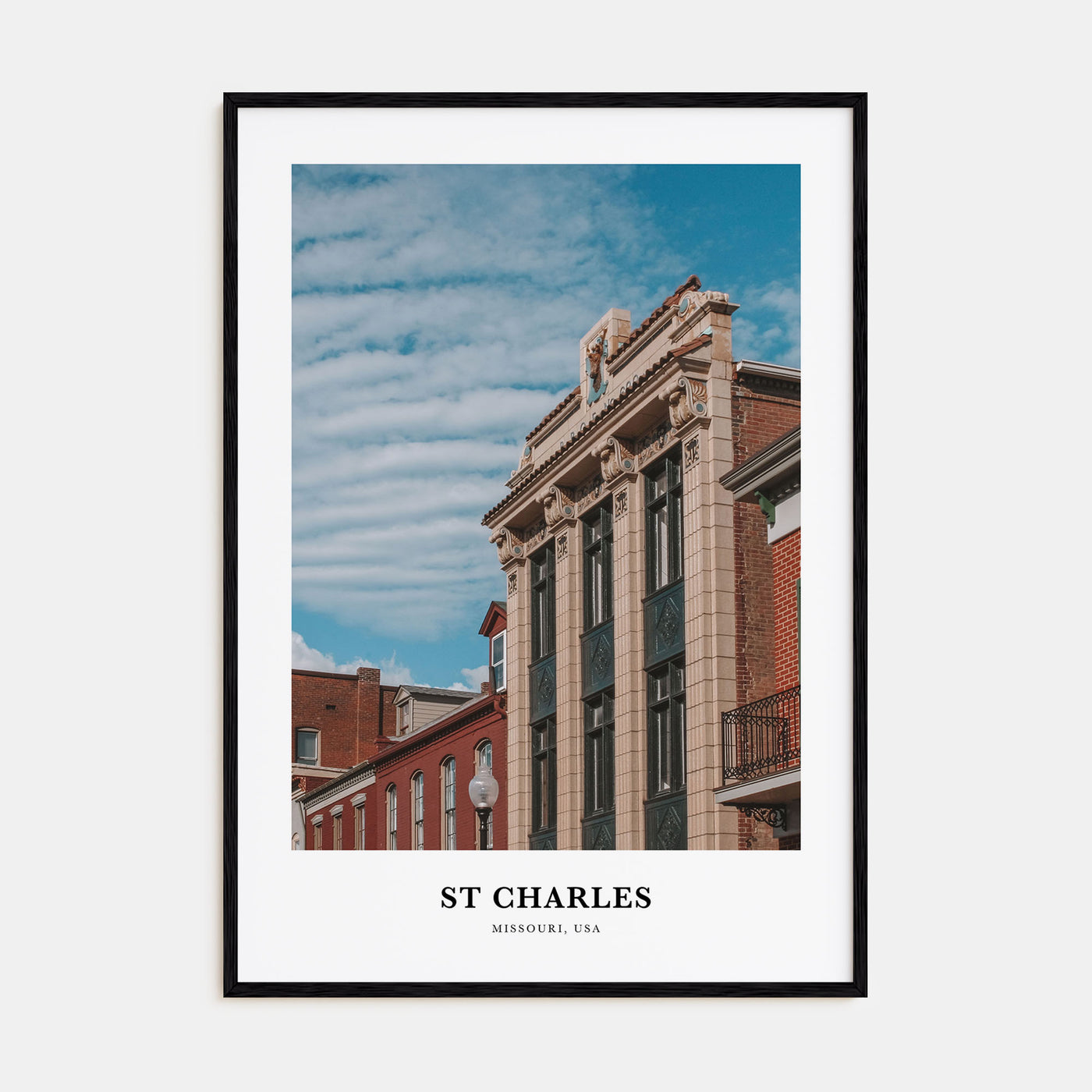 St. Charles, Missouri Portrait Color Poster