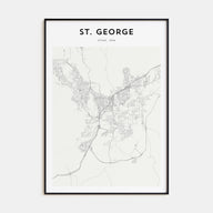 St. George Map Portrait Poster