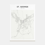 St. George Map Portrait Poster