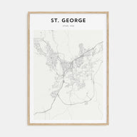 St. George Map Portrait Poster