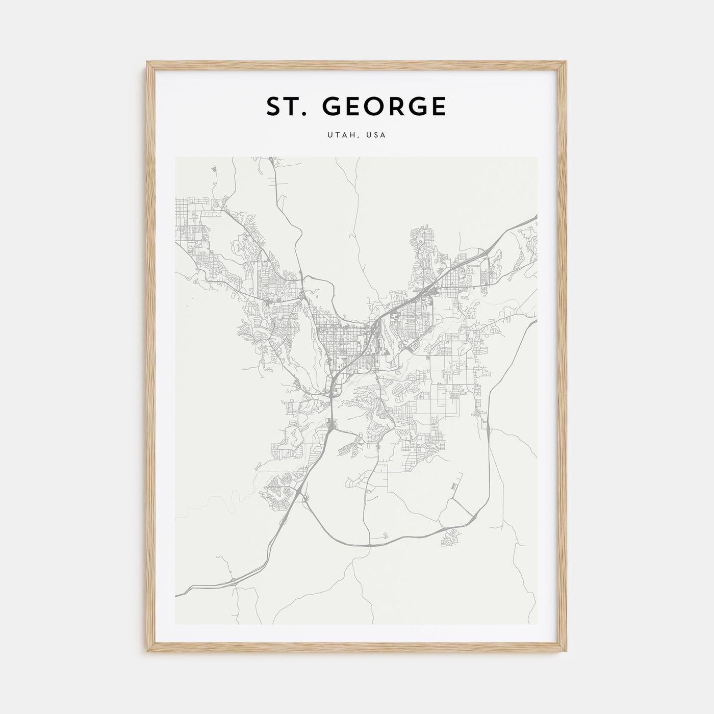 St. George Map Portrait Poster