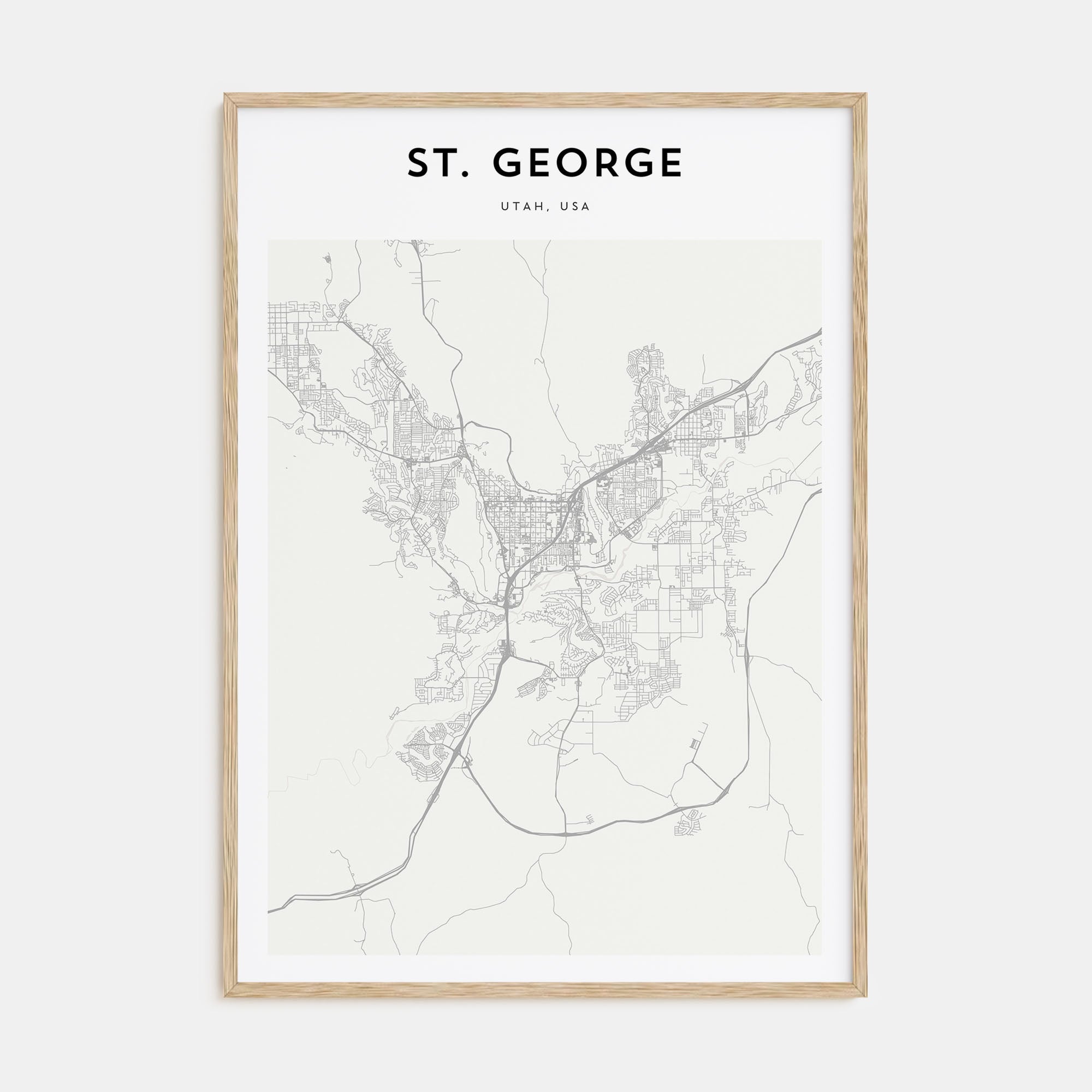 St. George Map Portrait Poster