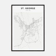 St. George Map Portrait Poster