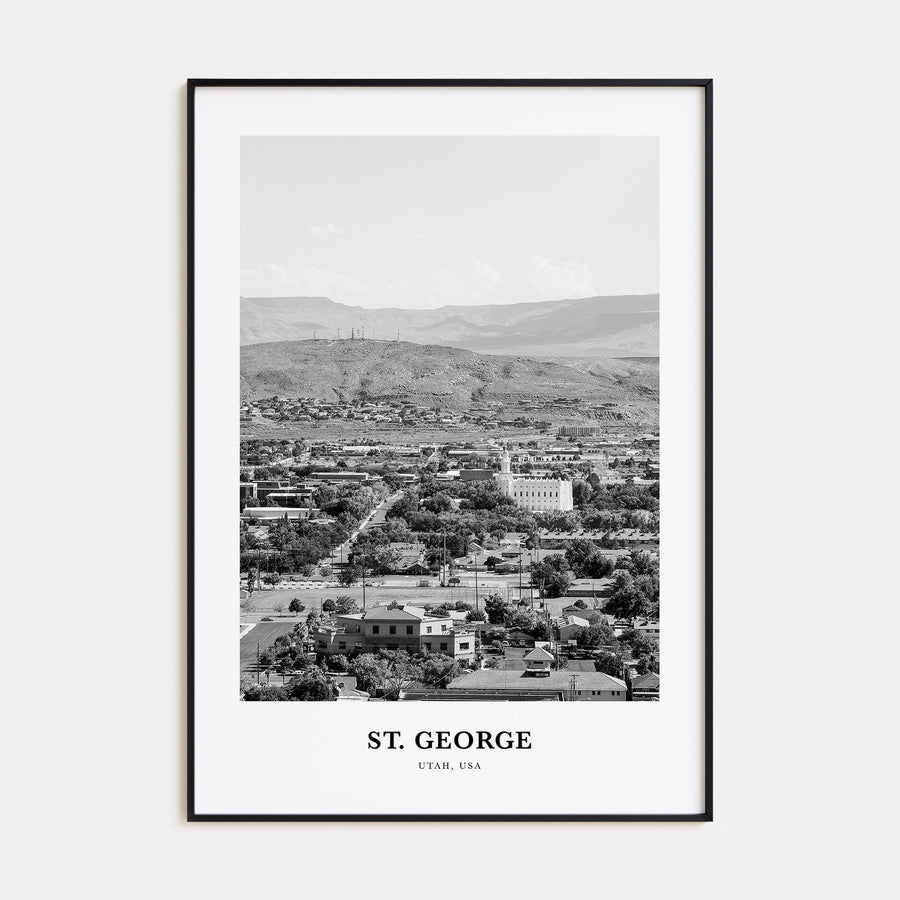 St. George Portrait B&W Poster