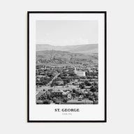 St. George Portrait B&W Poster