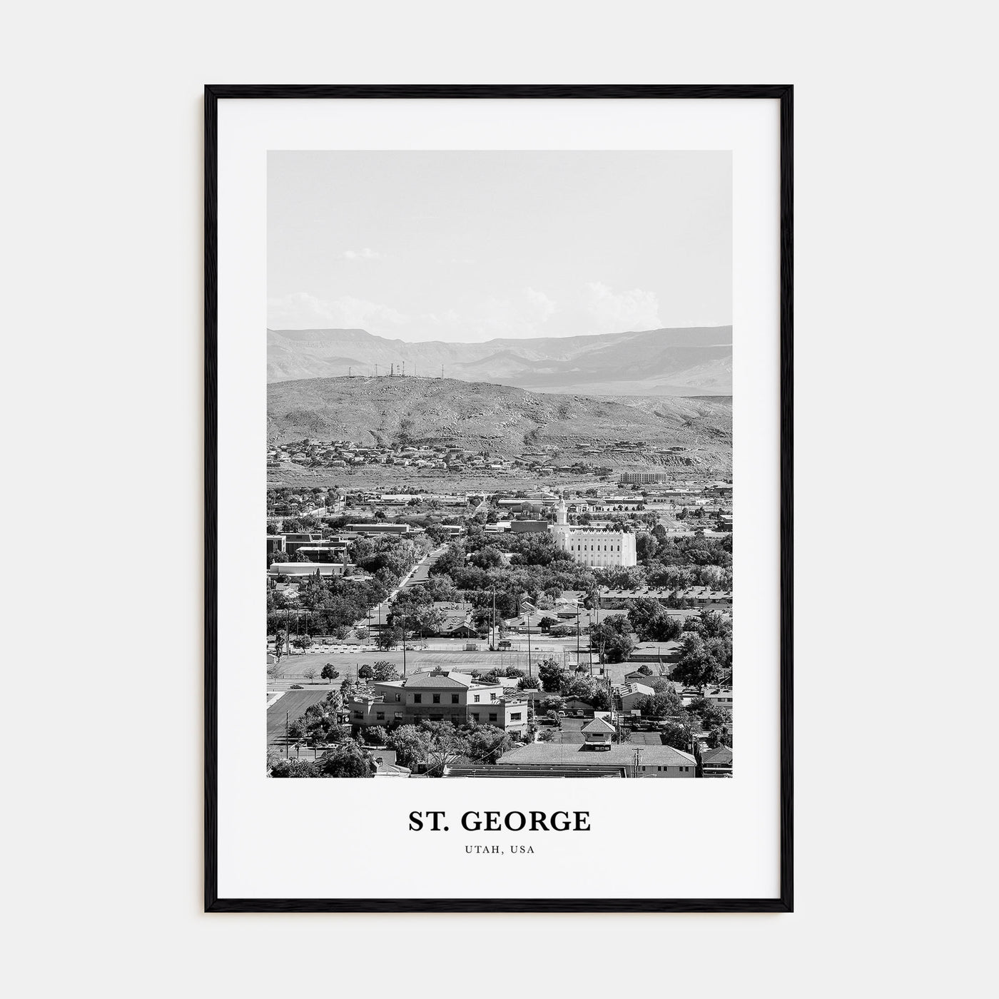 St. George Portrait B&W Poster