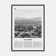 St. George Travel B&W Poster