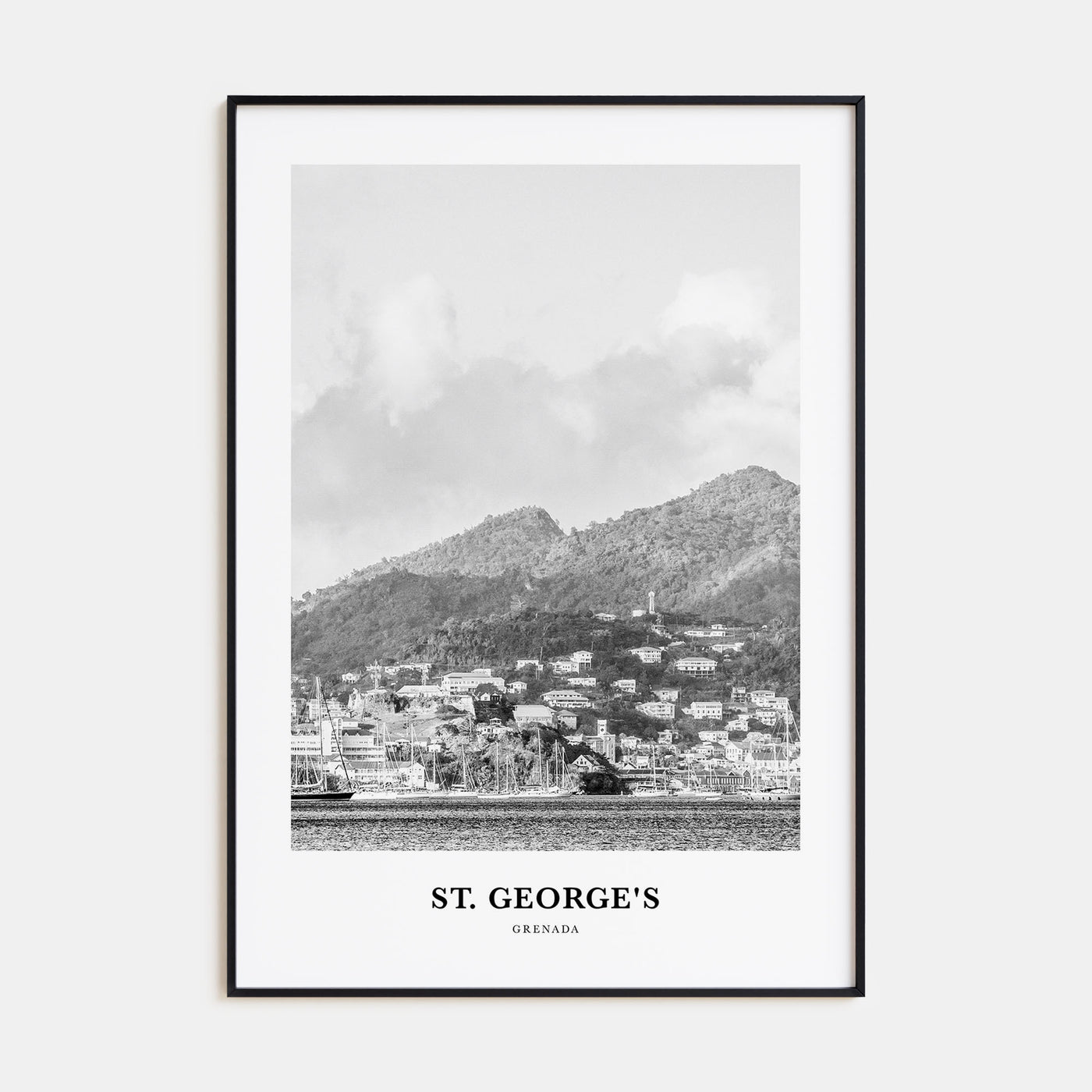 St. George's Portrait B&W Poster