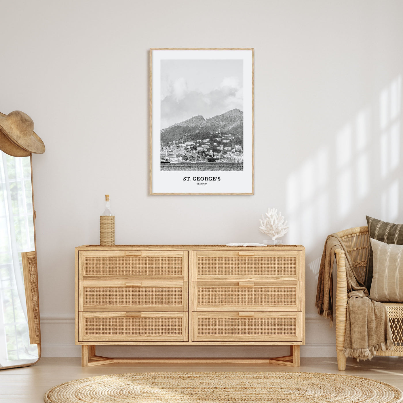 St. George's Portrait B&W Poster