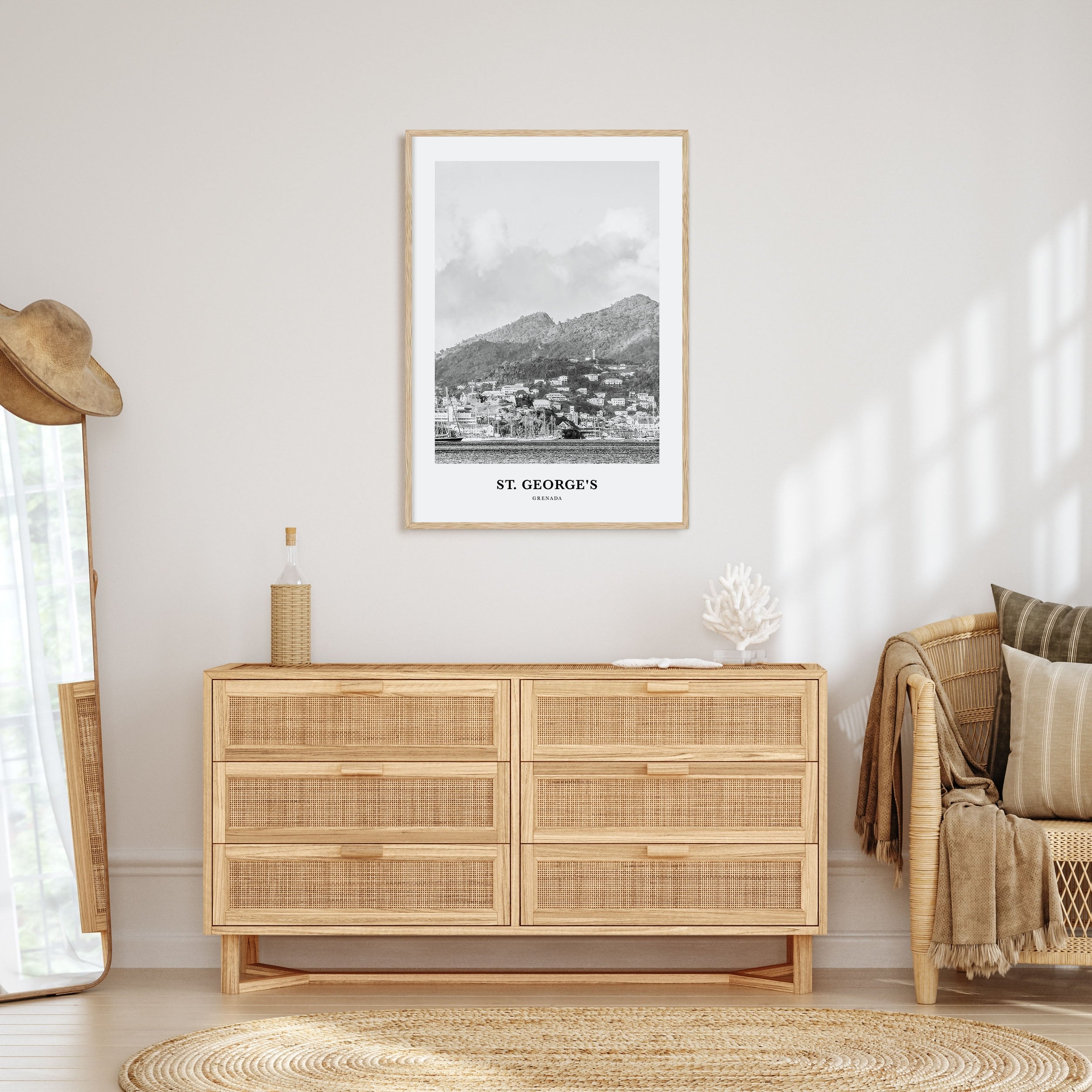 St. George's Portrait B&W Poster