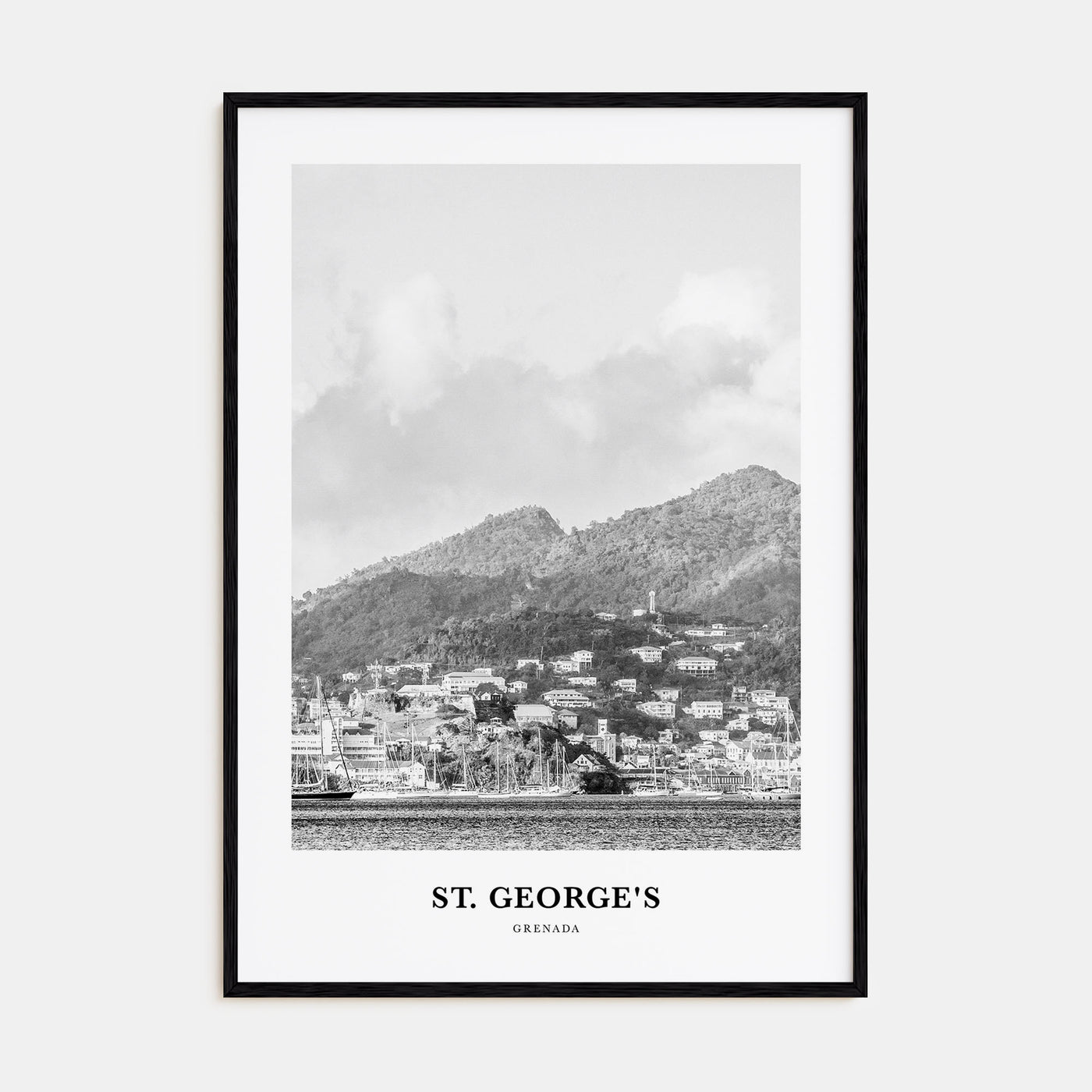 St. George's Portrait B&W Poster