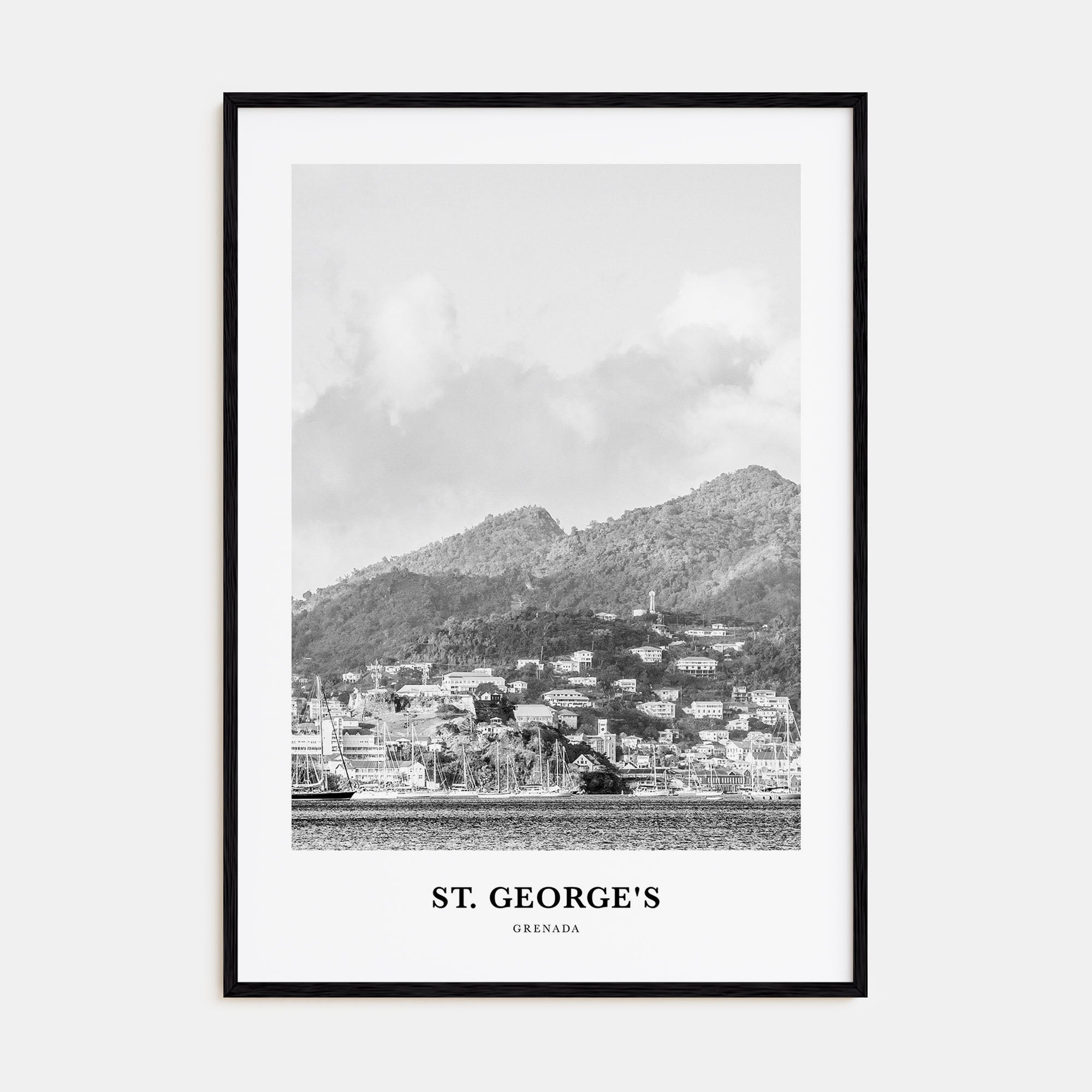 St. George's Portrait B&W Poster