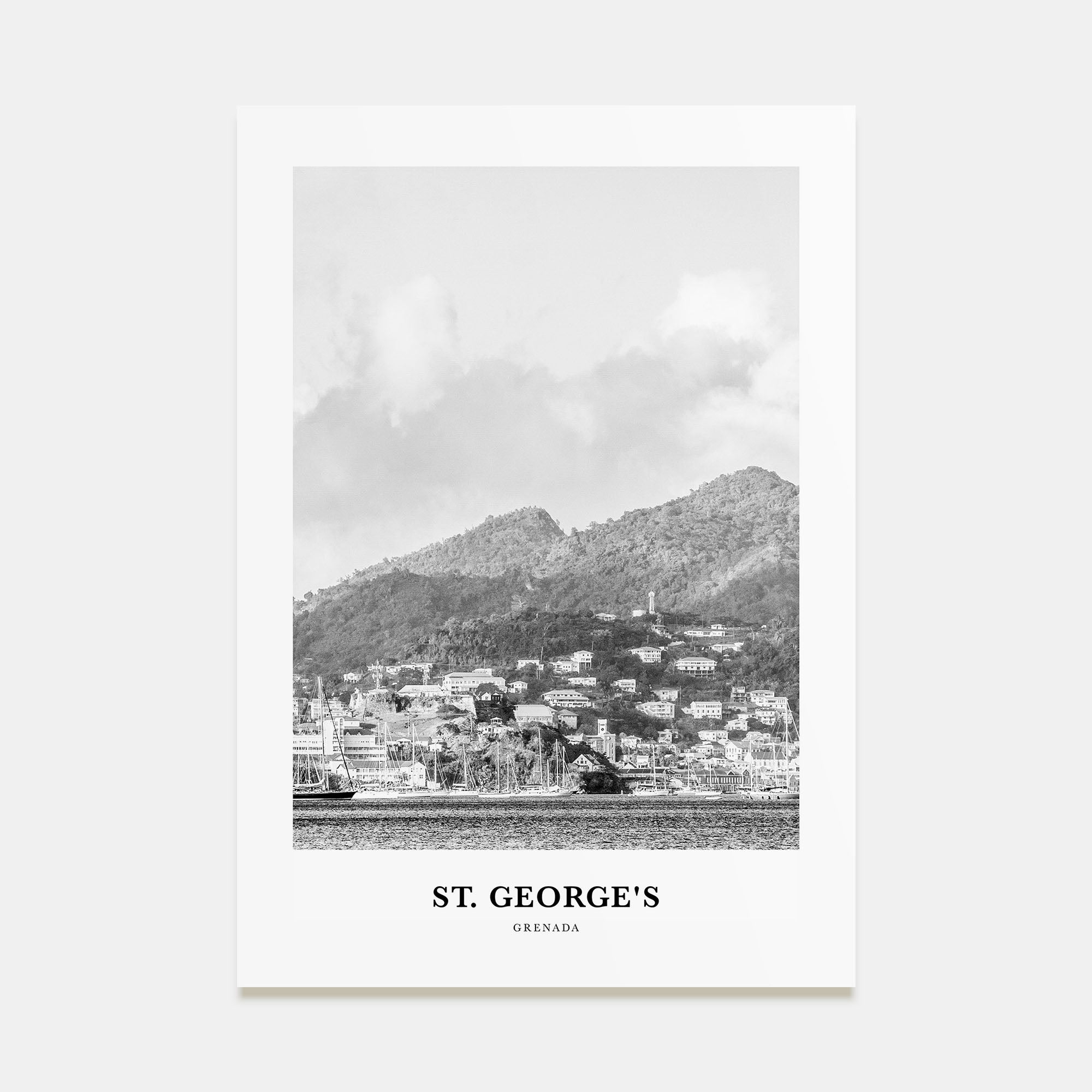 St. George's Portrait B&W Poster