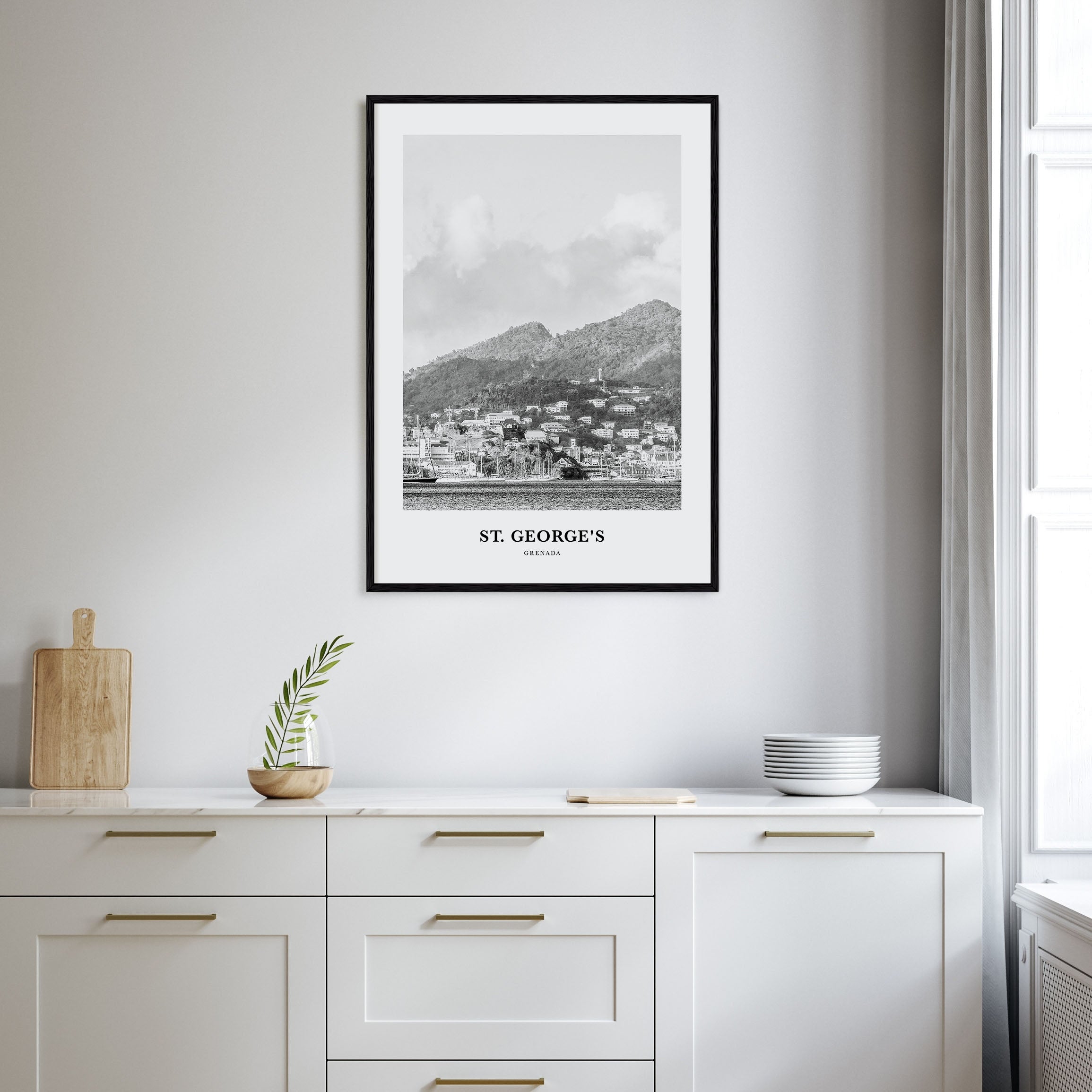 St. George's Portrait B&W Poster