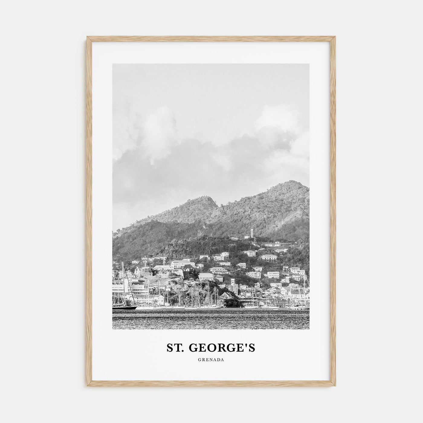 St. George's Portrait B&W Poster