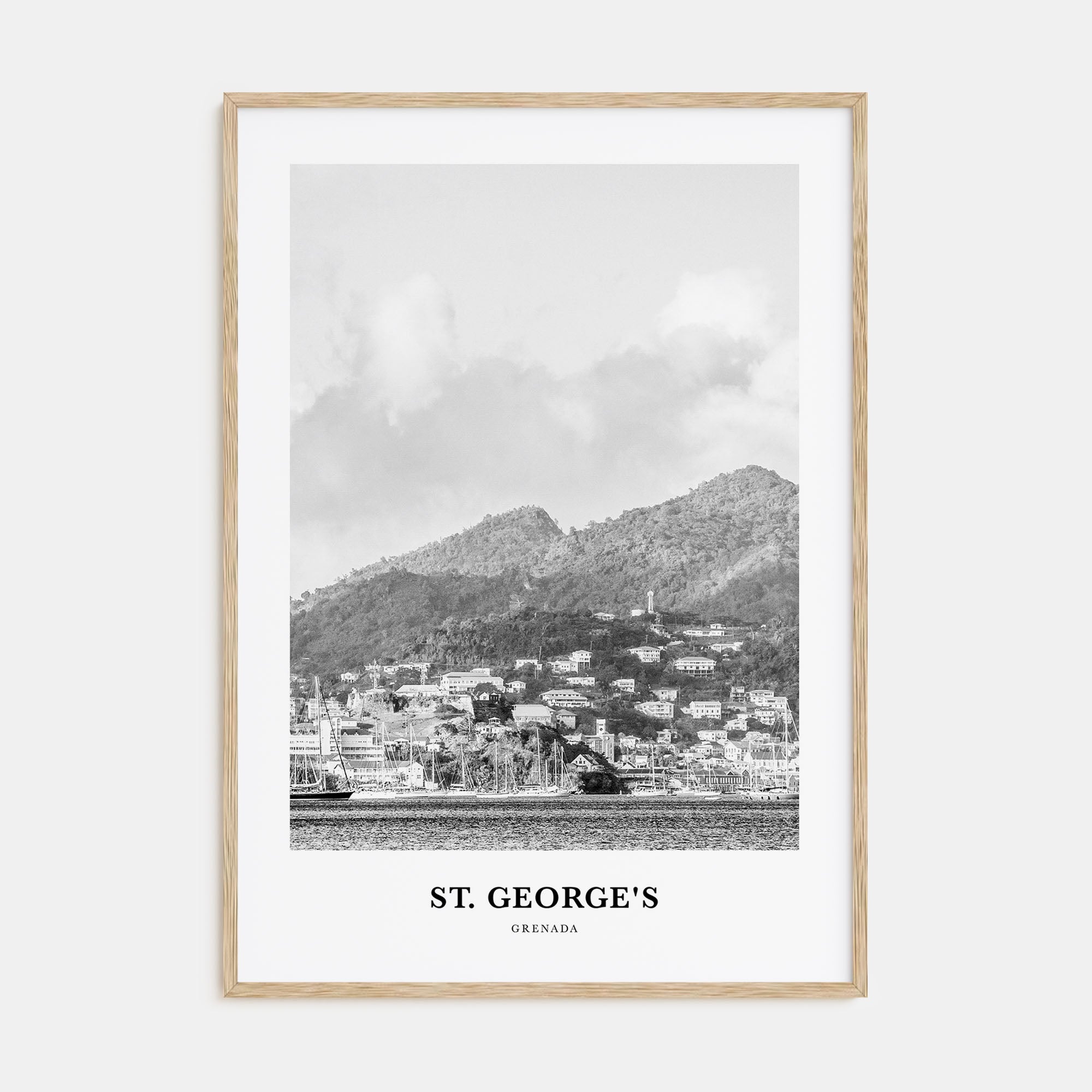 St. George's Portrait B&W Poster