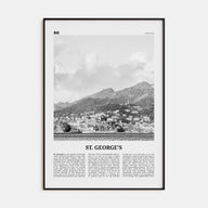 St. George's Travel B&W Poster