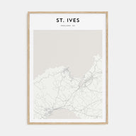 St. Ives Map Portrait Poster