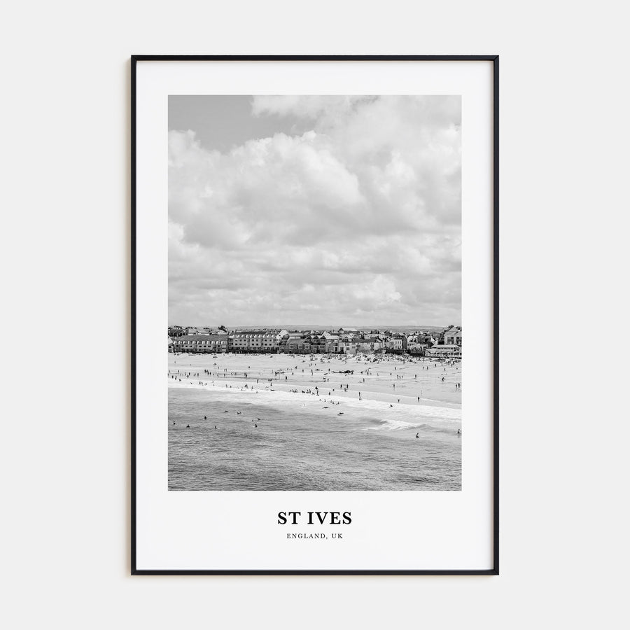 St. Ives Portrait B&W Poster