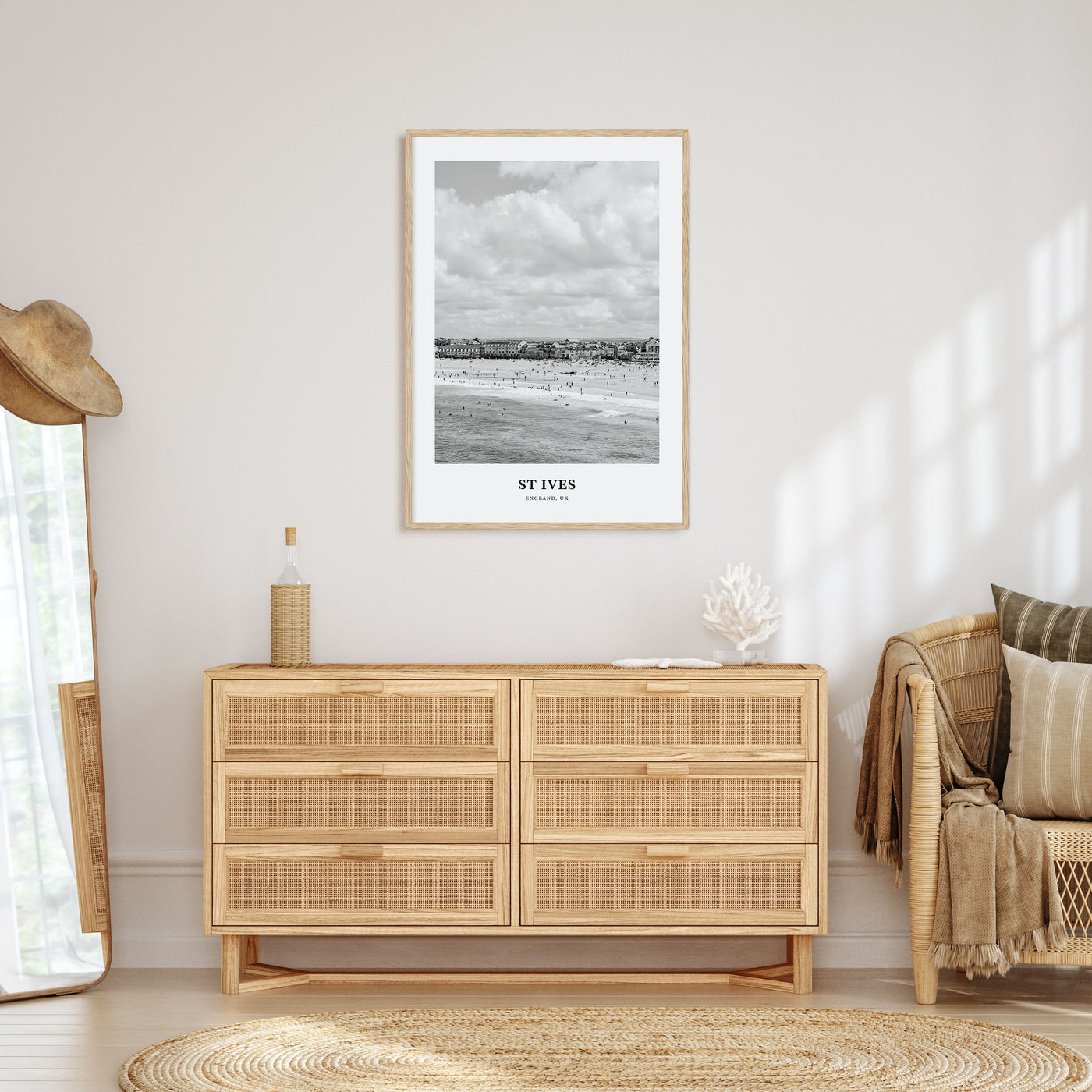 St. Ives Portrait B&W Poster