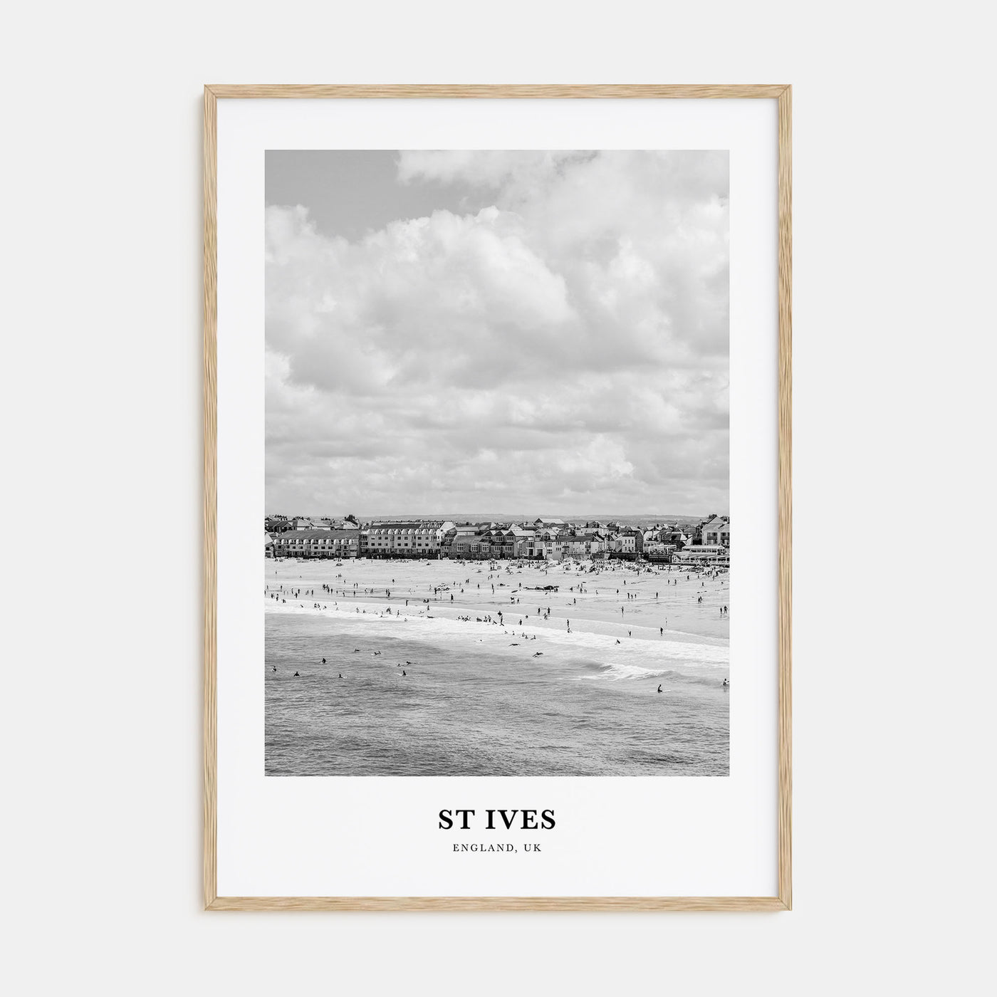 St. Ives Portrait B&W Poster
