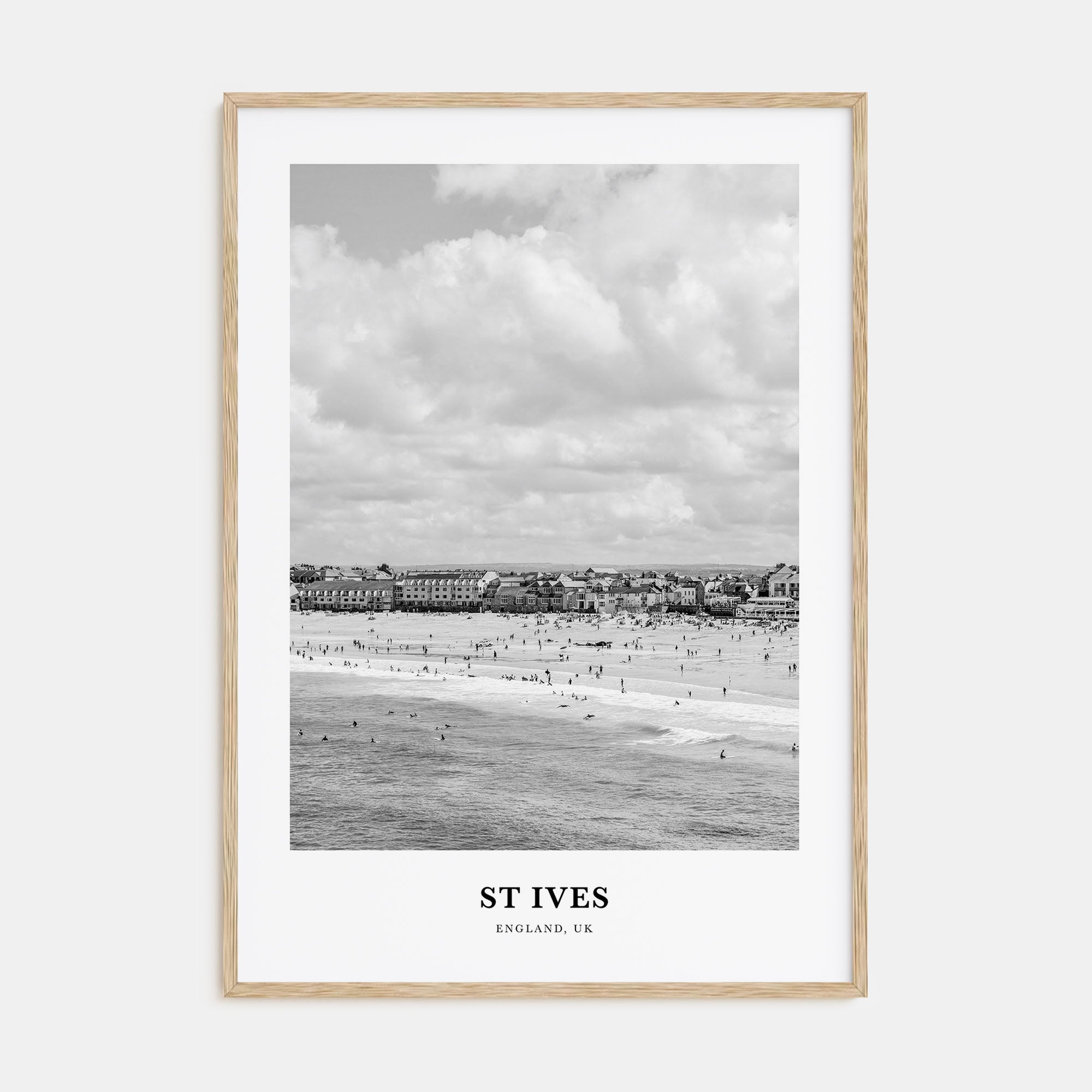 St. Ives Portrait B&W Poster