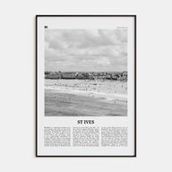 St. Ives Travel B&W Poster